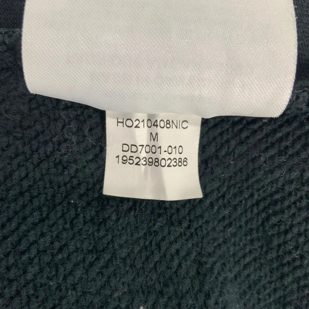Jordan Flight Black Fleece Sweatpants M Drawstring Elastic Pintuck Seam Detail